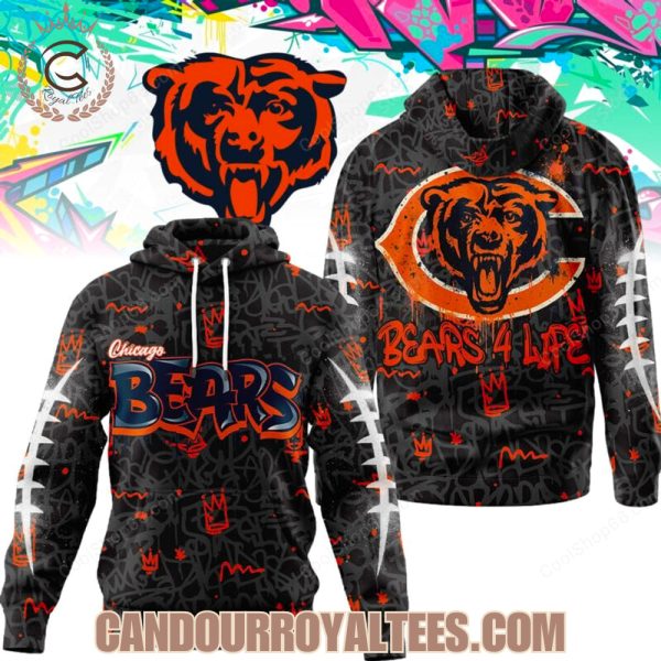 Chicago Bears Graffiti For Life Design Shirts
