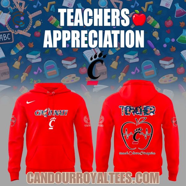 Cincinnati Bearcats Teachers Appreciation 2025 Hoodie