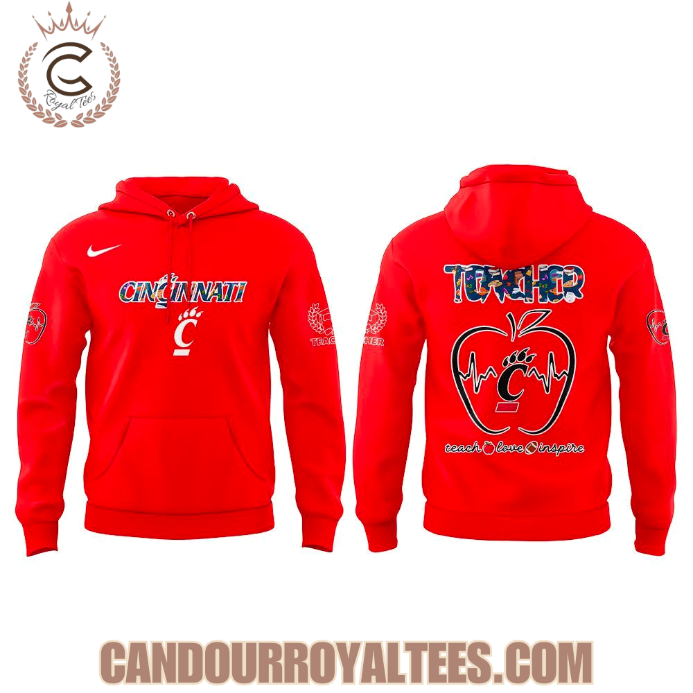 Cincinnati Bearcats Teachers Appreciation 2025 Hoodie Cincinnati Bearcats Teachers Appreciation 2025 Hoodie