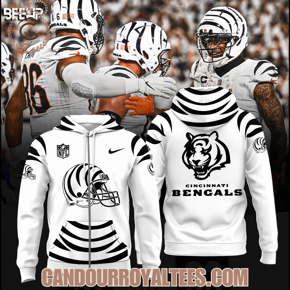 Cincinnati Bengals White Bengals Hoodie Cincinnati Bengals White Bengals Hoodie