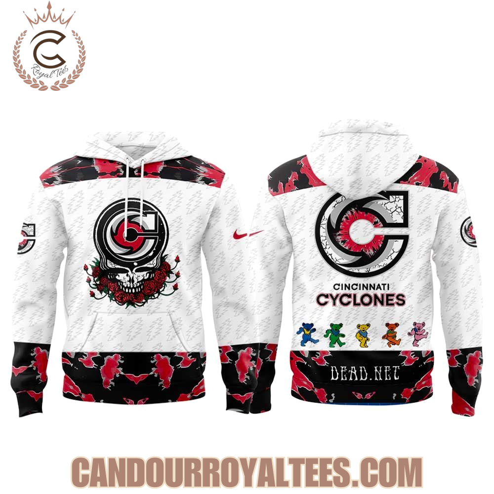 Cincinnati Cyclones Grateful Dead Night 2026 Hockey Hoodie Cincinnati Cyclones Grateful Dead Night 2026 Hockey Hoodie