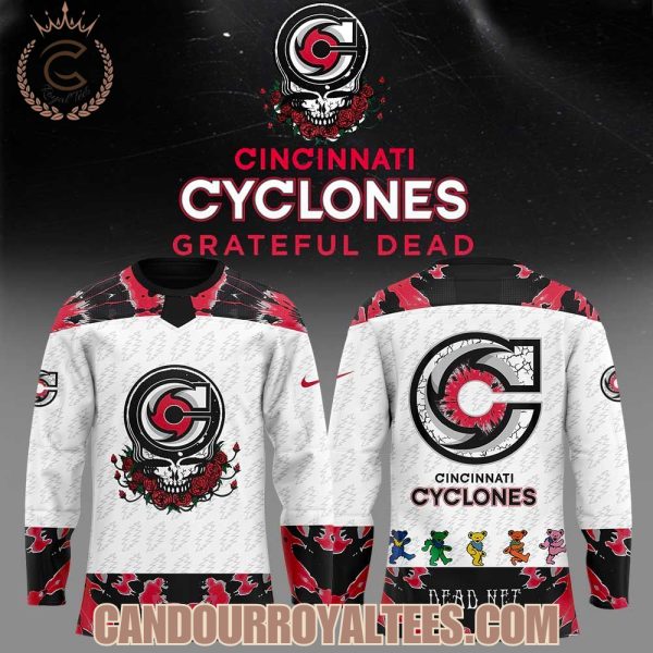 Cincinnati Cyclones Grateful Dead Night 2026 Hockey Jersey Cincinnati Cyclones Grateful Dead Night 2026 Hockey Jersey