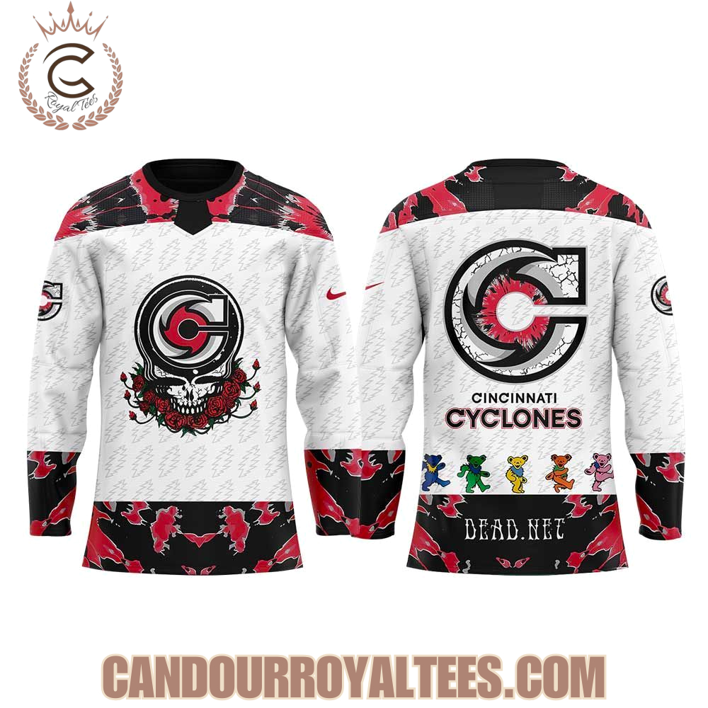 Cincinnati Cyclones Grateful Dead Night 2026 Hockey Jersey Cincinnati Cyclones Grateful Dead Night 2026 Hockey Jersey