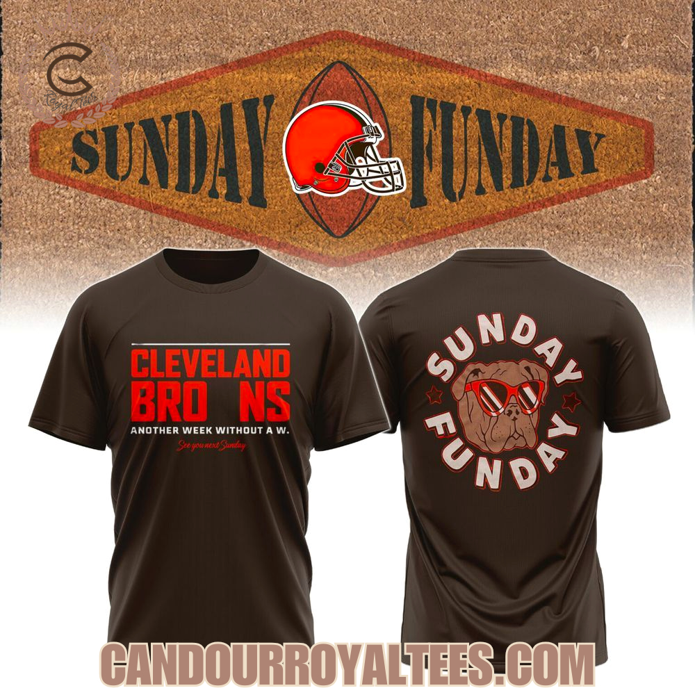 Cleveland Browns Sunday Funday Bulldog Hoodie Cleveland Browns Sunday Funday Bulldog Hoodie