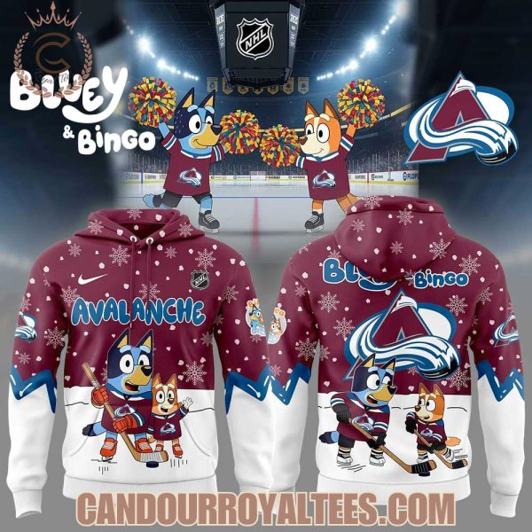 Colorado Avalanche x Bluey and Bingo 2025 Hoodie
