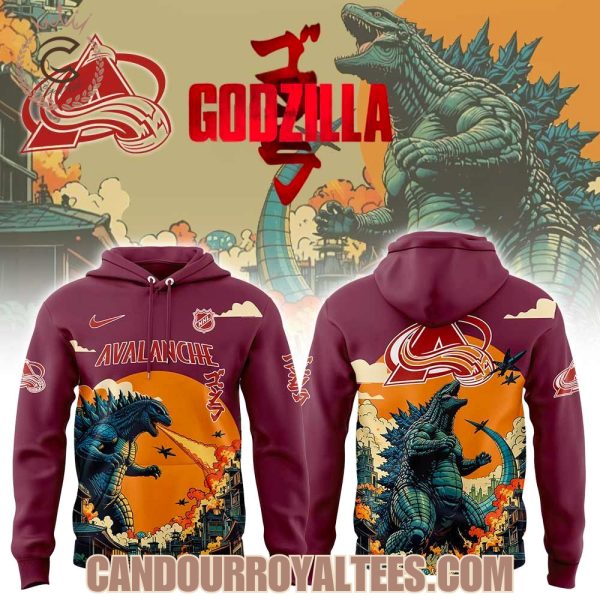Colorado Avalanche x Godzilla 2025 Hoodie