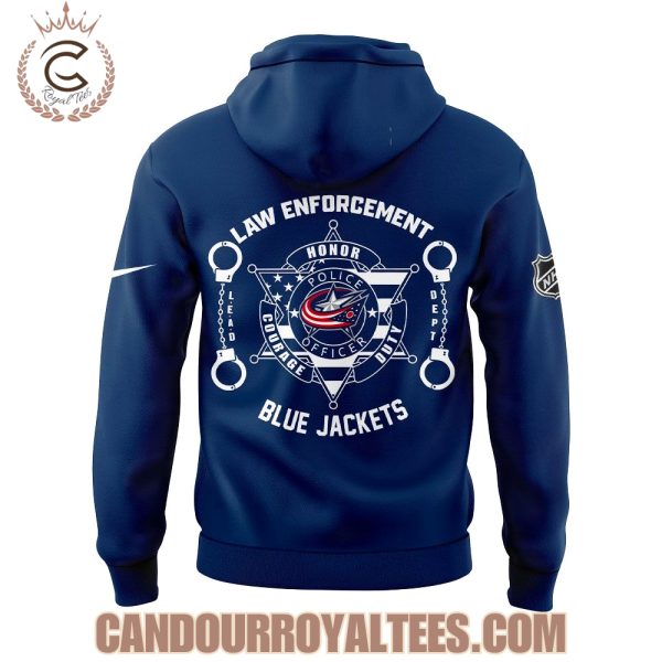 Columbus Blue Jackets Law Enforcement Appreciation Day Tshirt, Hoodie