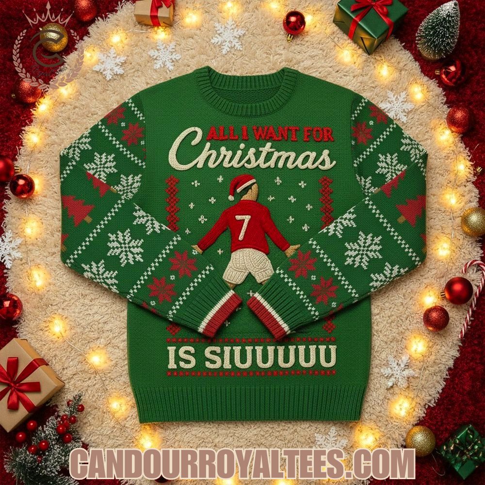 CR7 All I Want For Christmas Is Siuuuuu Ugly Sweater CR7 All I Want For Christmas Is Siuuuuu Ugly Sweater