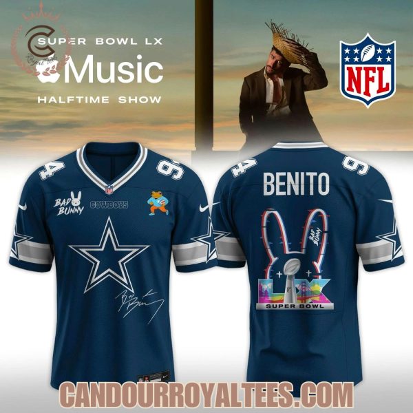 Dallas Cowboys Bad Bunny 2026 Super Bowl LX Customized Jersey