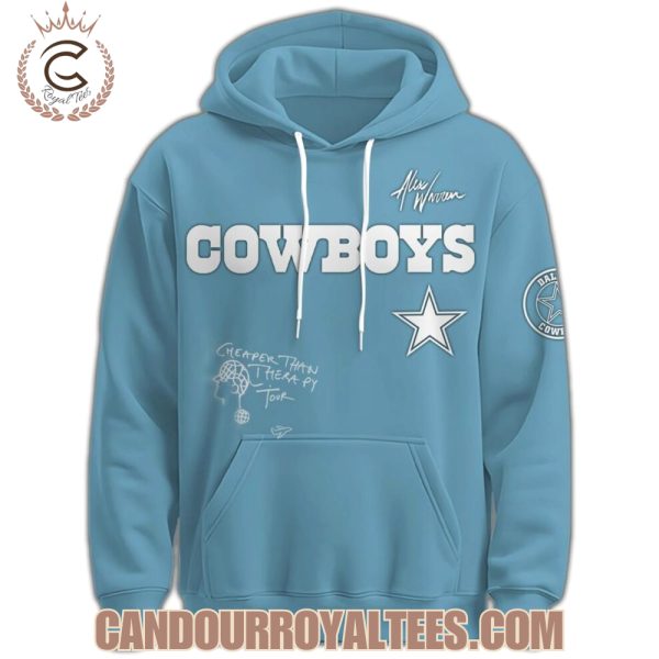 Dallas Cowboys x Alex Warren Cheaper Than Therapy Tour 2025 Hoodie