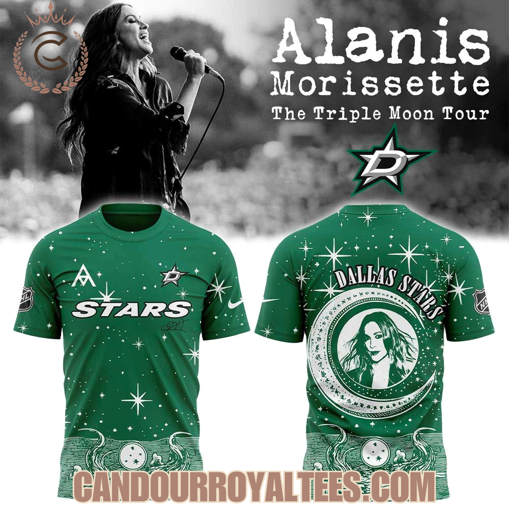 Dallas Stars Alanis Morissette The Triple Moon Tour Hoodie Dallas Stars Alanis Morissette The Triple Moon Tour Hoodie