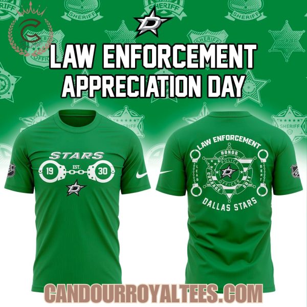 Dallas Stars Law Enforcement Appreciation Day Tshirt, Hoodie