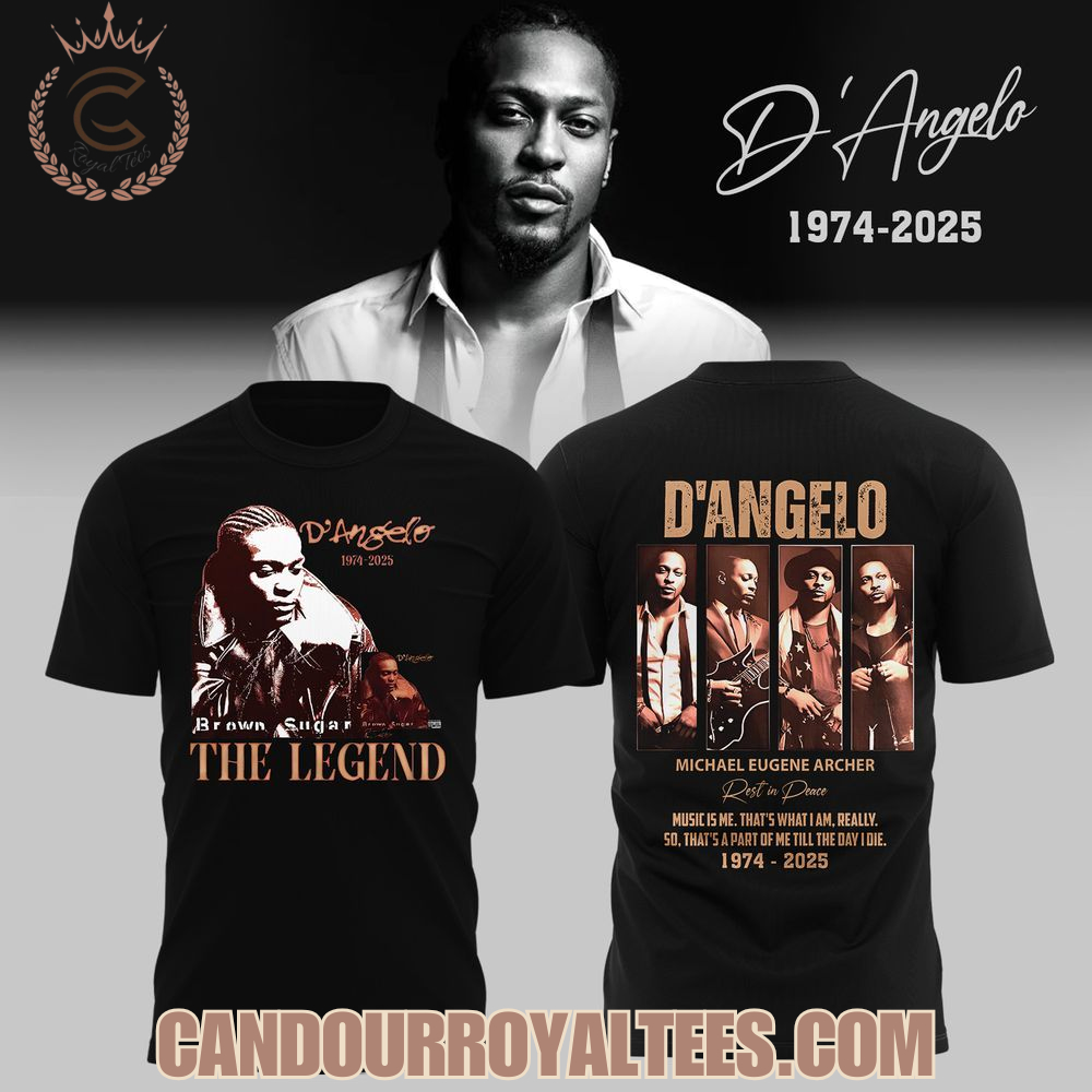 D’Angelo 1974-2025 Legendary R&B singer Tshirt, Hoodie D’Angelo 1974-2025 Legendary R&B singer Tshirt, Hoodie