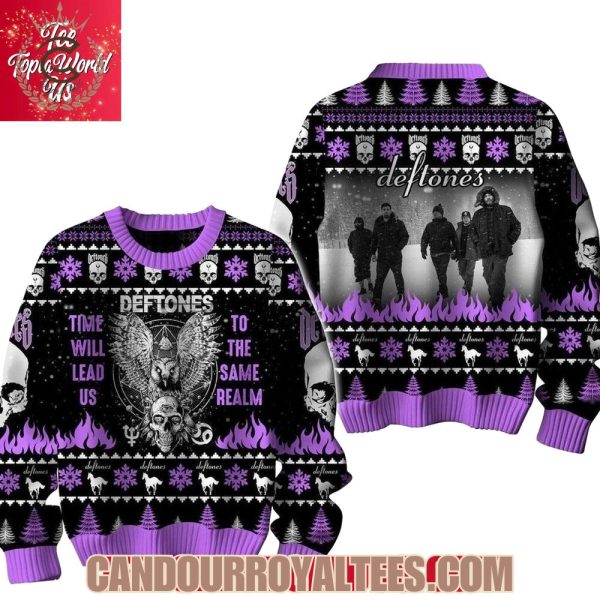 Deftones Time Will Lead Us To The Same Realm Christmas Ugly Sweater Deftones Time Will Lead Us To The Same Realm Christmas Ugly Sweater