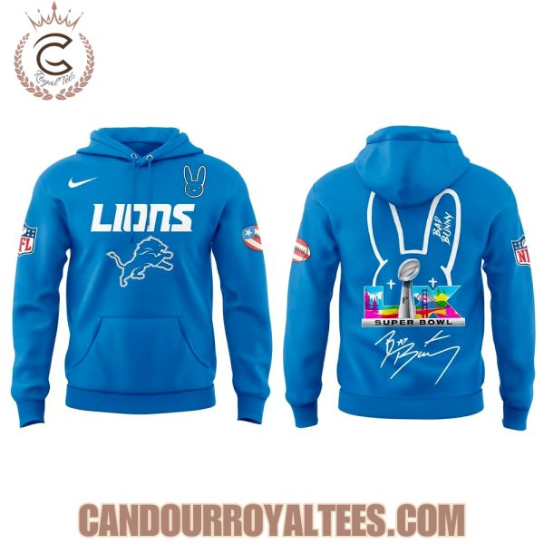 Detroit Lions Bad Bunny Hoodie