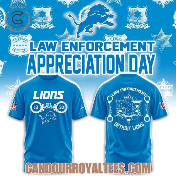 Detroit Lions Law Enforcement Tshirt, Hoodie