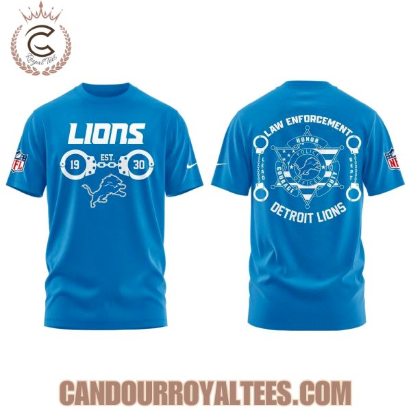 Detroit Lions Law Enforcement Tshirt, Hoodie