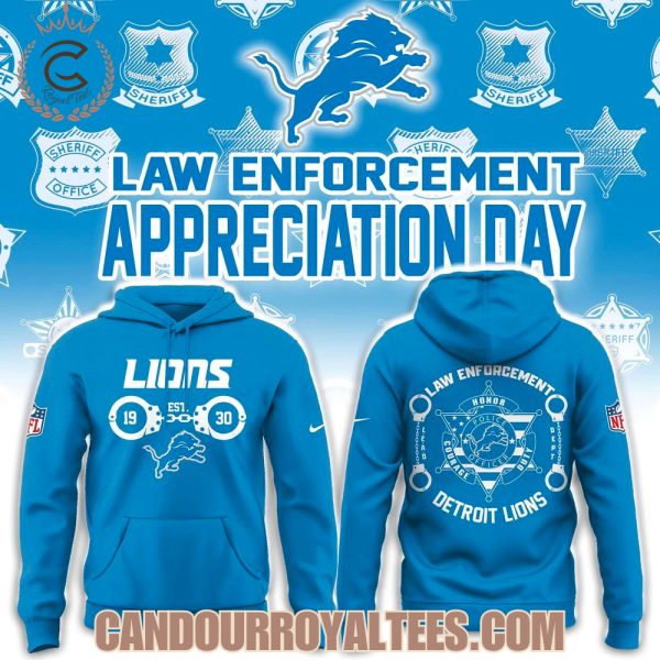 Detroit Lions Law Enforcement Tshirt, Hoodie