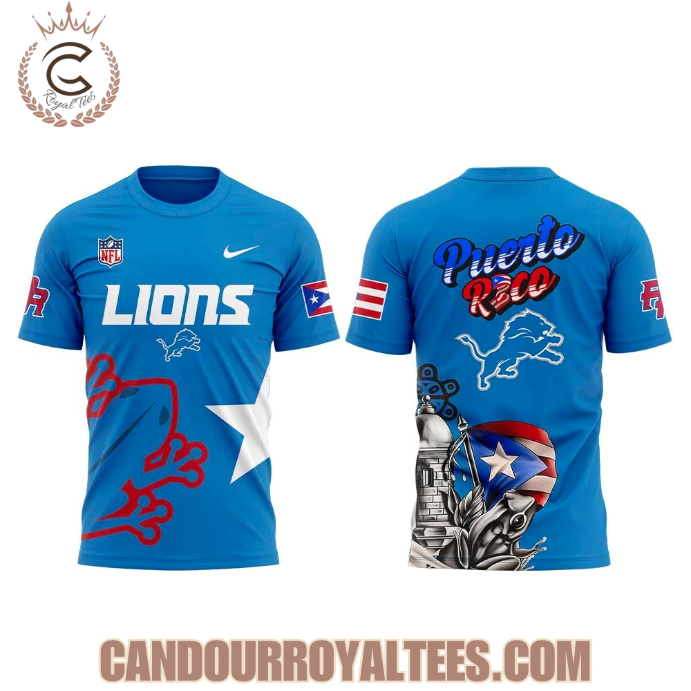 Detroit Lions Puerto Rico 2025 Hoodie Detroit Lions Puerto Rico 2025 Hoodie