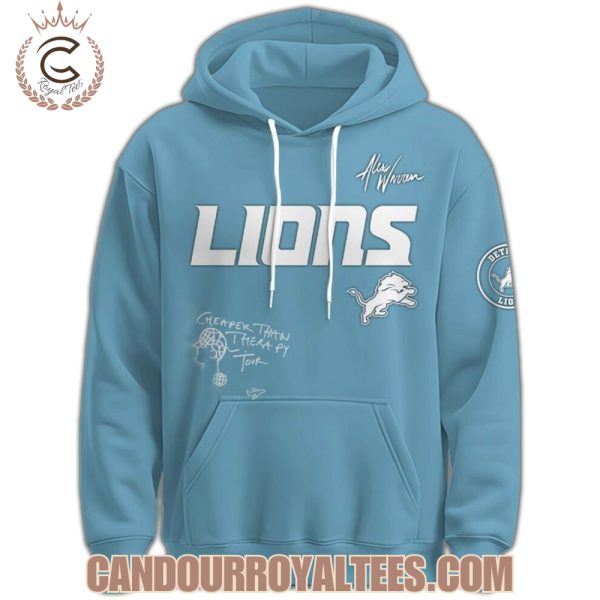 Detroit Lions x Alex Warren Cheaper Than Therapy Tour 2025 Hoodie
