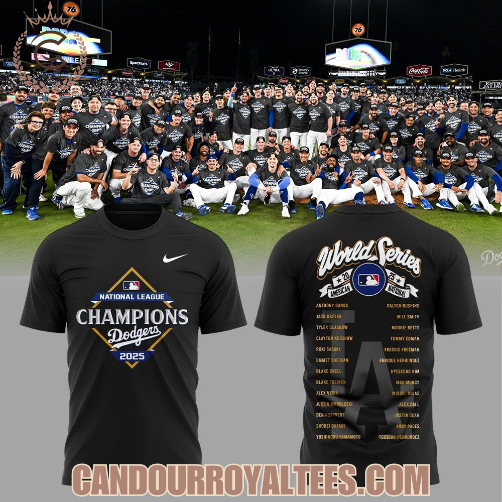 Dodgers Back to Back National League Champions 2025 Hoodie Dodgers Back to Back National League Champions 2025 Hoodie