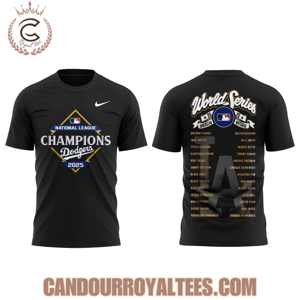 Dodgers Back to Back National League Champions 2025 Hoodie Dodgers Back to Back National League Champions 2025 Hoodie