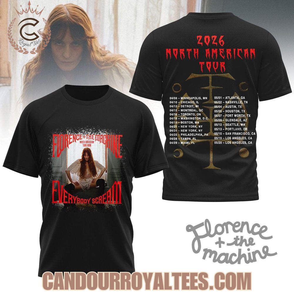 Florence and the Machine 2026 North American Tour T-Shirt Florence and the Machine 2026 North American Tour T-Shirt