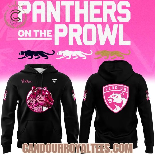 Florida Panthers 2025 On The Prowl Hoodie Florida Panthers 2025 On The Prowl Hoodie