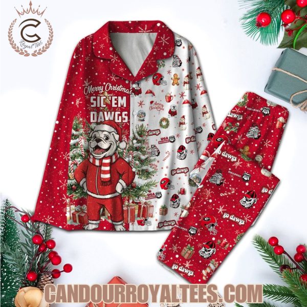 Georgia Bulldogs Merry Christmas Sic ‘Em Dawgs Pajamas Set Georgia Bulldogs Merry Christmas Sic ‘Em Dawgs Pajamas Set