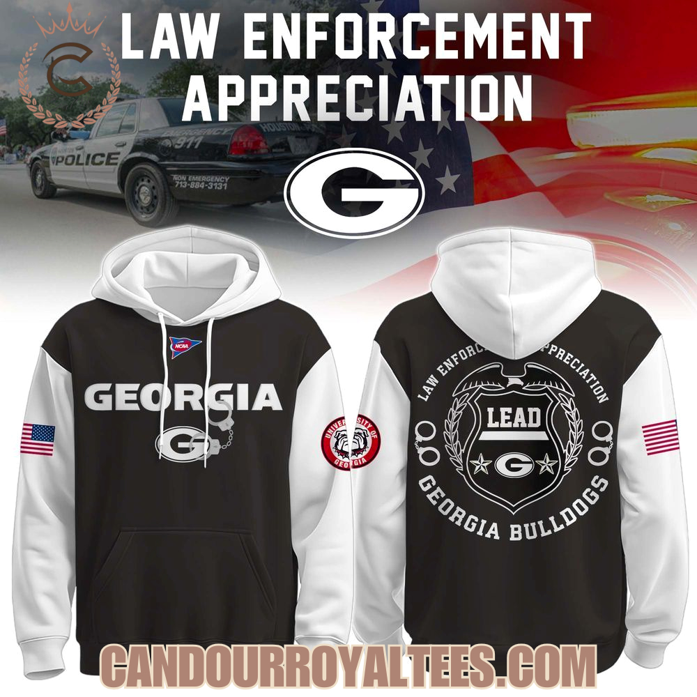 Georgia Bulldogs x Law Enforcement Appreciation Day Hoodie Georgia Bulldogs x Law Enforcement Appreciation Day Hoodie