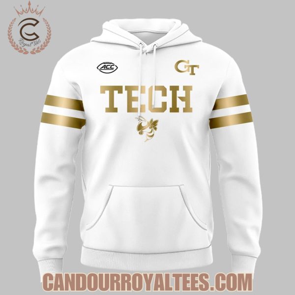 Georgia Tech Football 2025 White Uniform Hoodie