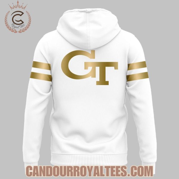 Georgia Tech Football 2025 White Uniform Hoodie
