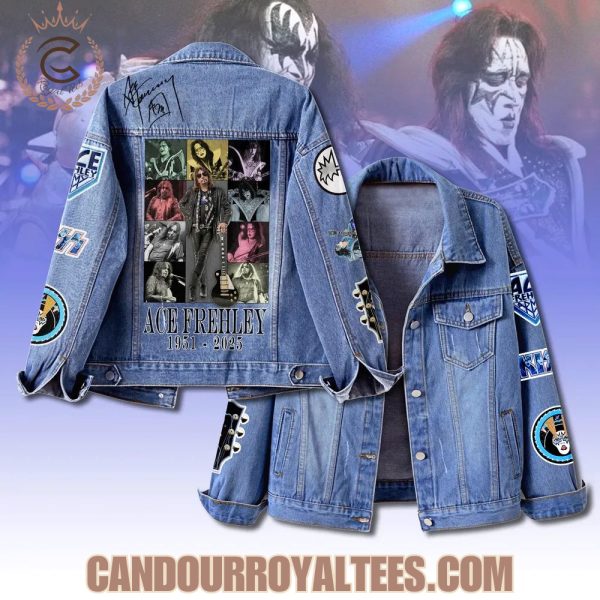 Gleammerch Ace Frehley x Kiss Band Denim Jacket