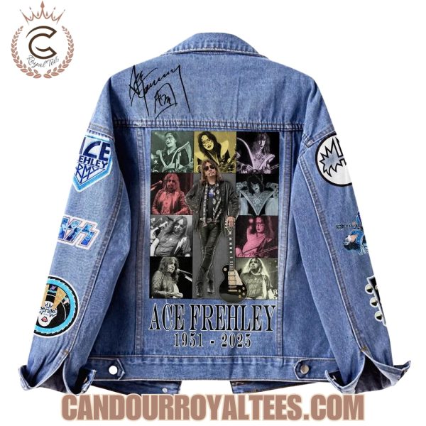 Gleammerch Ace Frehley x Kiss Band Denim Jacket