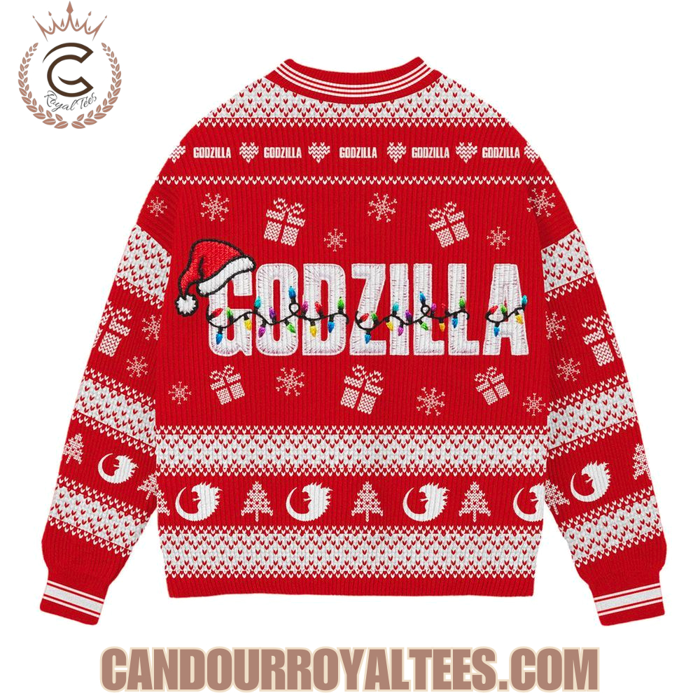Godzilla 2025 Ugly Sweater Godzilla 2025 Ugly Sweater