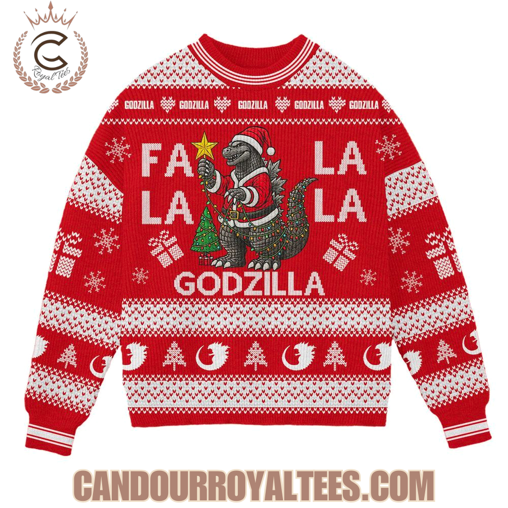 Godzilla 2025 Ugly Sweater Godzilla 2025 Ugly Sweater