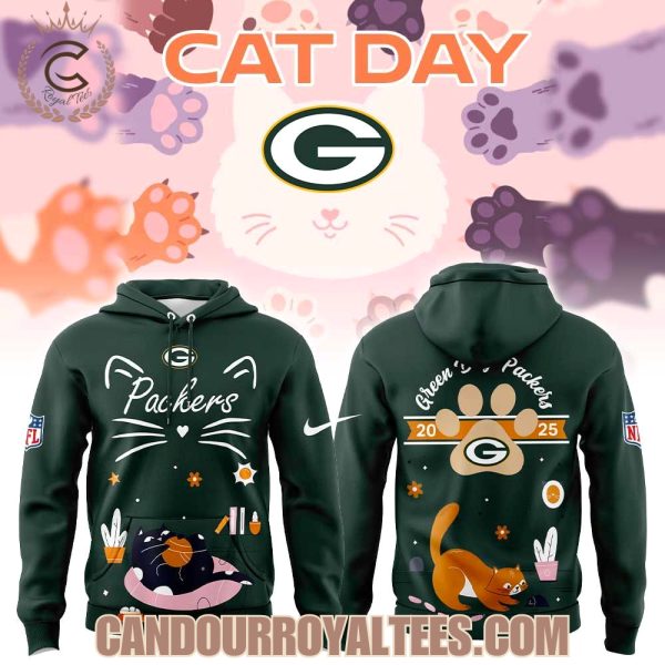 Green Bay Packers Cat Day Hoodie