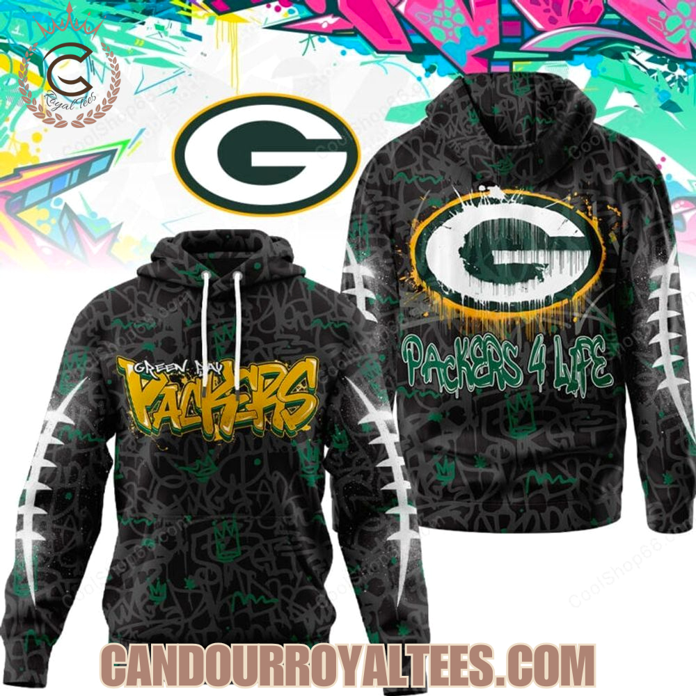 Green Bay Packers Graffiti For Life Design Shirts Green Bay Packers Graffiti For Life Design Shirts