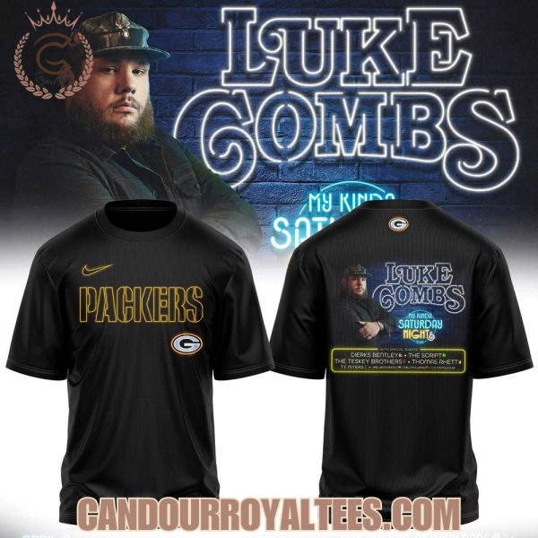 Green Bay Packers x Luke Combs – My Kinda Saturday Night Tour Tshirt, Hoodie