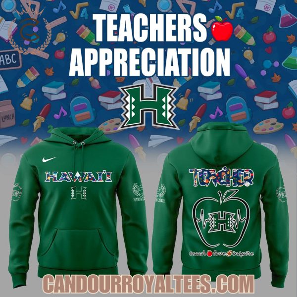 Hawaii Rain Warriors Teachers Appreciation 2025 Hoodie Hawaii Rain Warriors Teachers Appreciation 2025 Hoodie