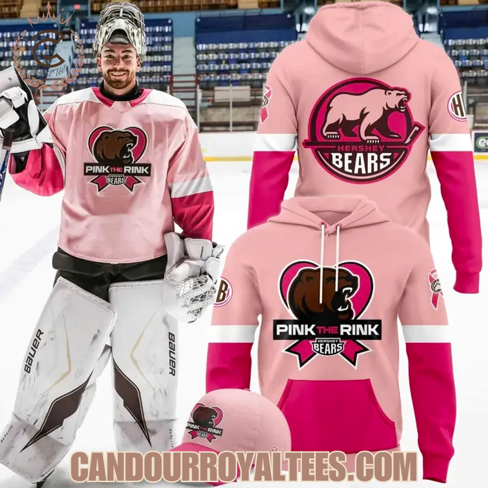 Hershey Bears In The Fight Against Breast Cancer 2025 Hoodie Hershey Bears In The Fight Against Breast Cancer 2025 Hoodie