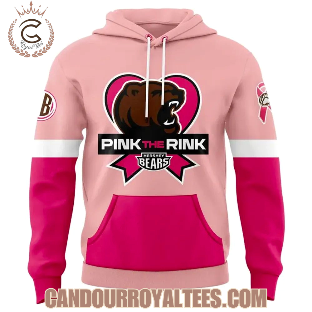 Hershey Bears In The Fight Against Breast Cancer 2025 Hoodie Hershey Bears In The Fight Against Breast Cancer 2025 Hoodie