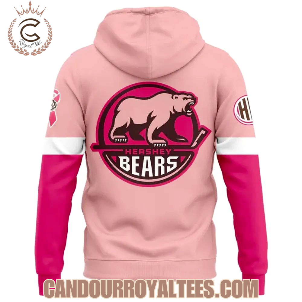 Hershey Bears In The Fight Against Breast Cancer 2025 Hoodie Hershey Bears In The Fight Against Breast Cancer 2025 Hoodie