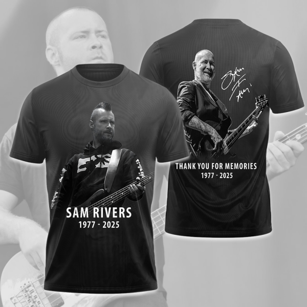 San Rivers 1977 – 2025 Thank You For The Memories T-Shirt