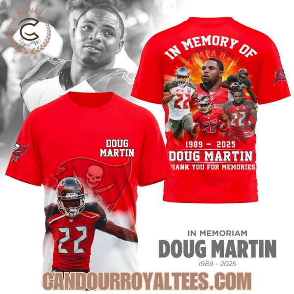 In Memory Of 1989 – 2025 Doug Martin Thank You For The Memories Tshirt, Hoodie