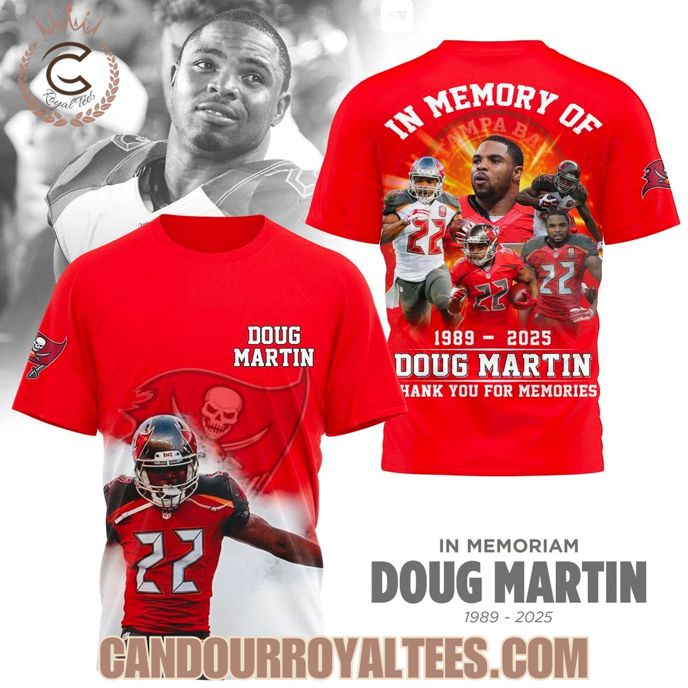 In Memory Of 1989 - 2025 Doug Martin Thank You For The Memories Tshirt, Hoodie In Memory Of 1989 - 2025 Doug Martin Thank You For The Memories Tshirt, Hoodie