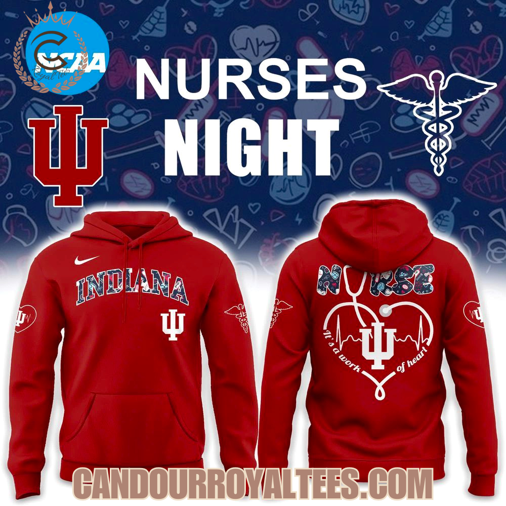 Indiana Hoosiers Nurses Night Hoodie Indiana Hoosiers Nurses Night Hoodie
