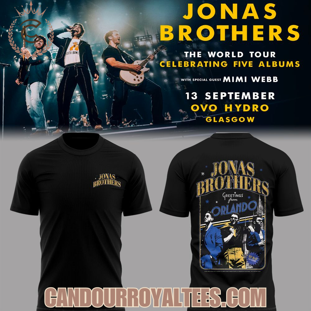 Jonas Brothers The World Tour Greetings From Your Hometown x Orlando Tshirt, Hoodie Jonas Brothers The World Tour Greetings From Your Hometown x Orlando Tshirt, Hoodie