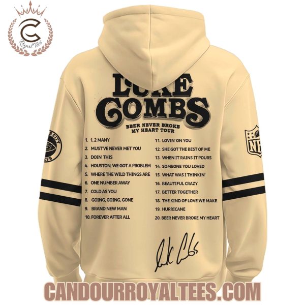 Kansas City Chiefs x Luke Combs Beer Never Broke My Heart Tour 2025 Hoodie