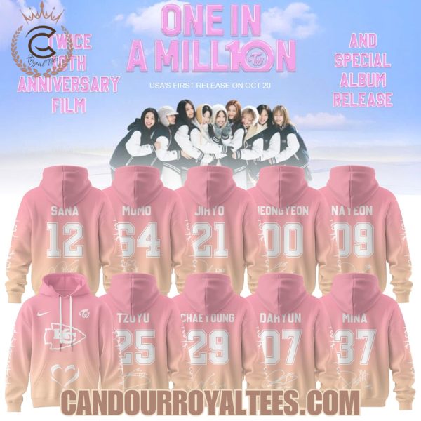 Kansas City Chiefs x Twice 10th Anniversary New Film & Special Album Release 2025 Hoodie